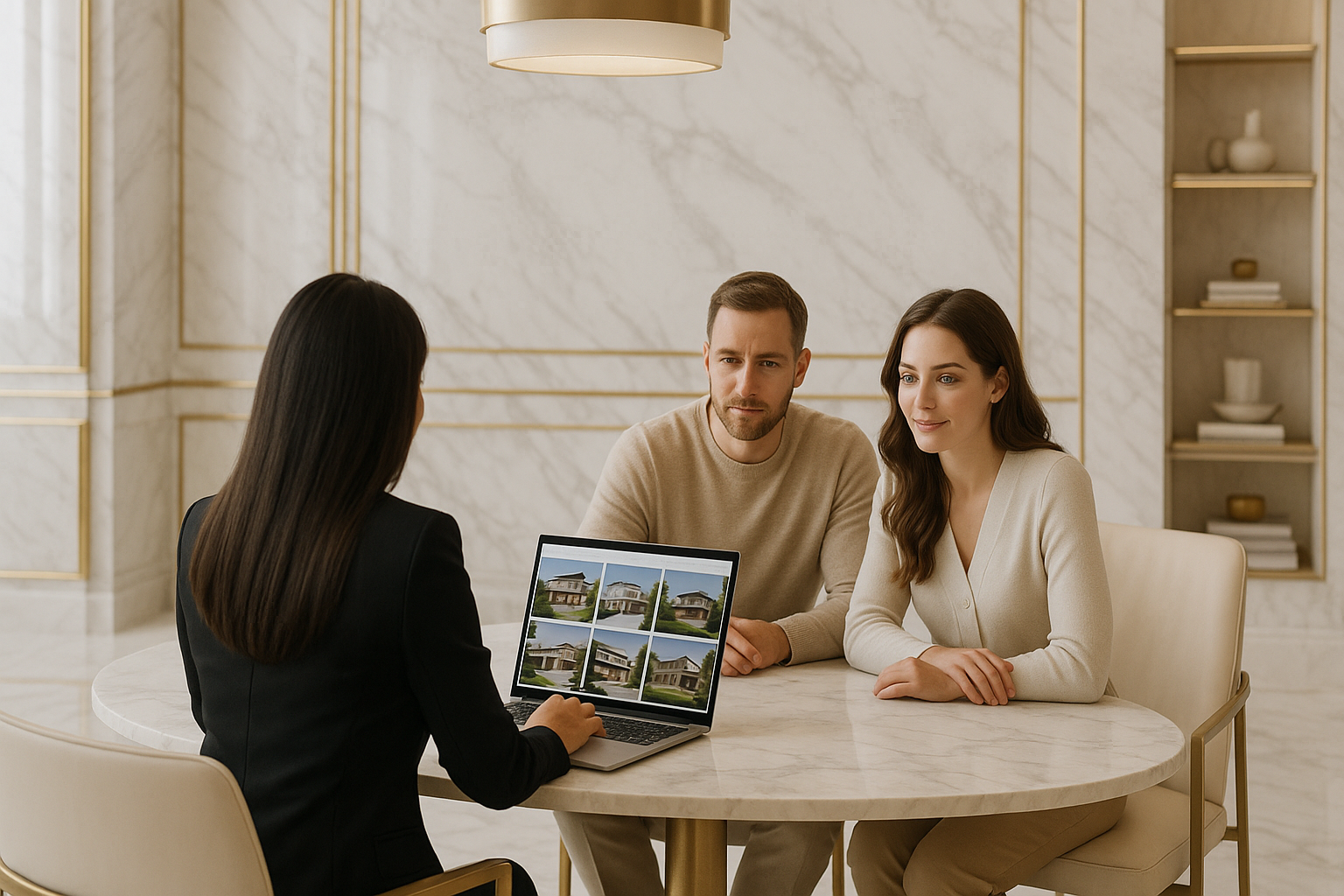 Leonora Valdezco with property clients